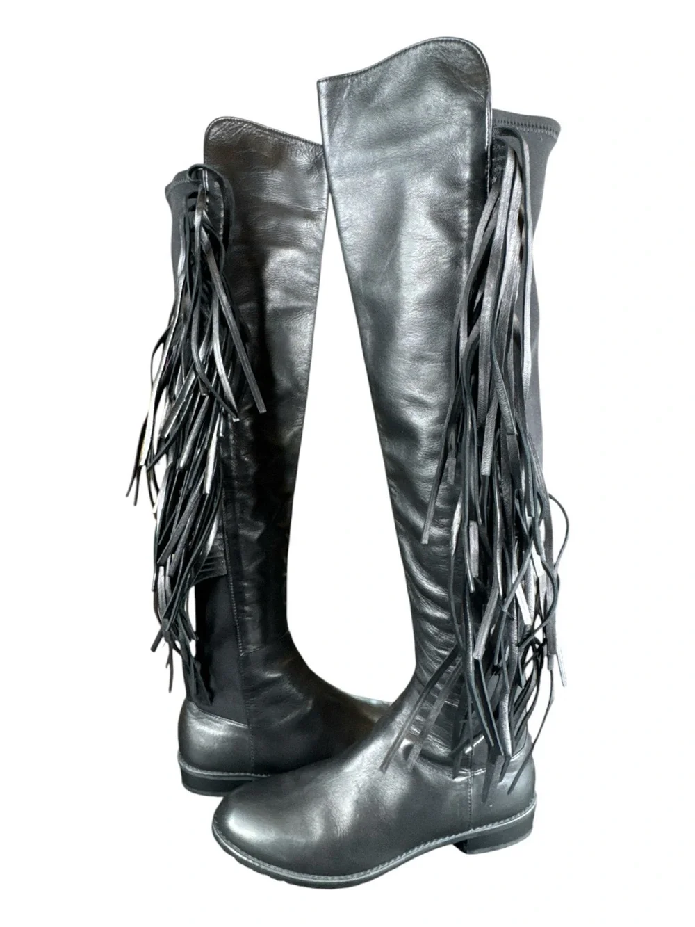 STUART WEITZMAN 5050 Mane Fringe Over-the-Knee Boots